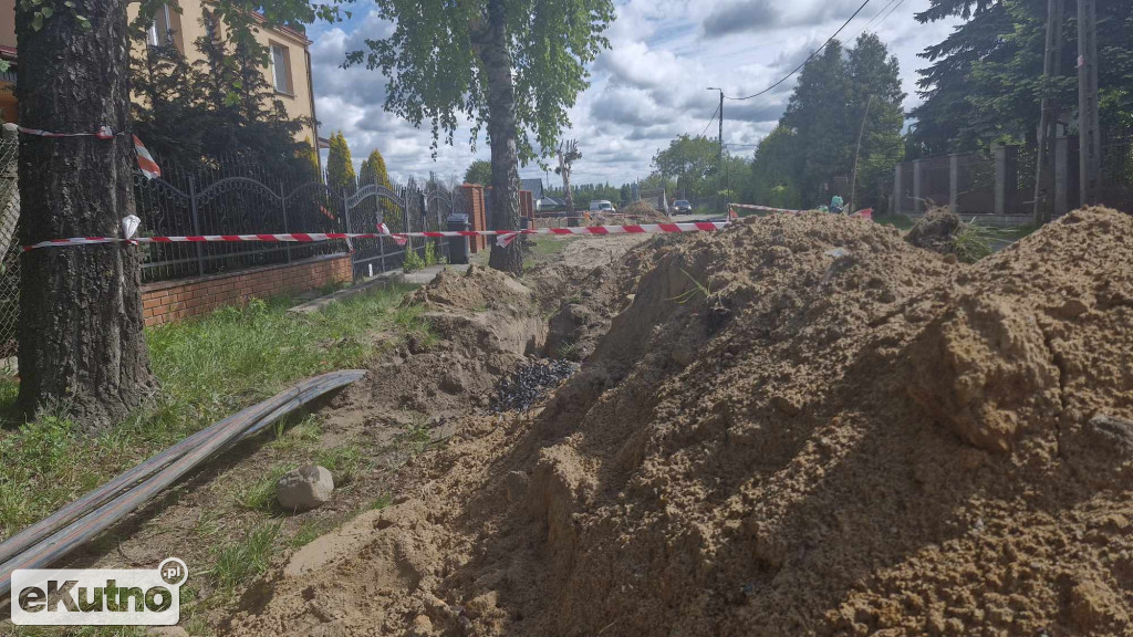 Ulica Kosmonautów w budowie