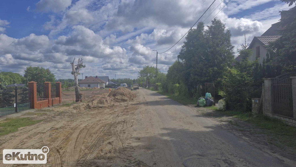 Ulica Kosmonautów w budowie