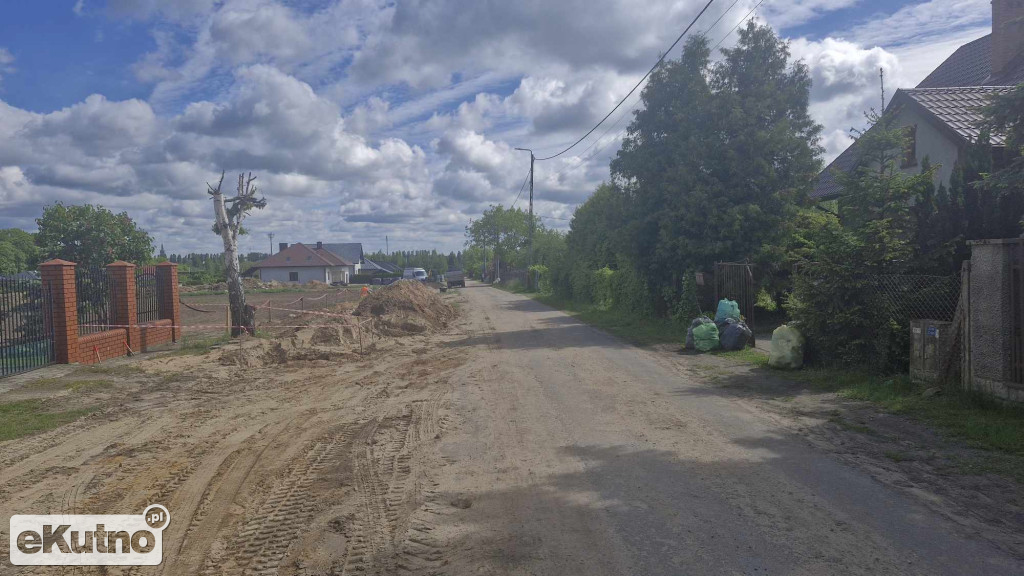 Ulica Kosmonautów w budowie