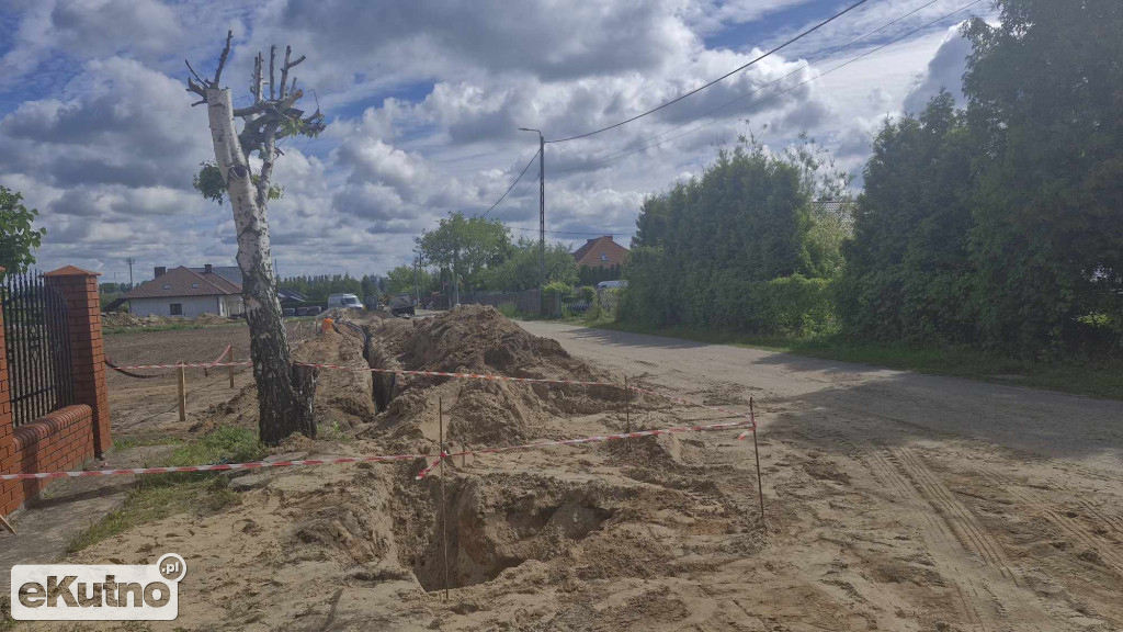 Ulica Kosmonautów w budowie