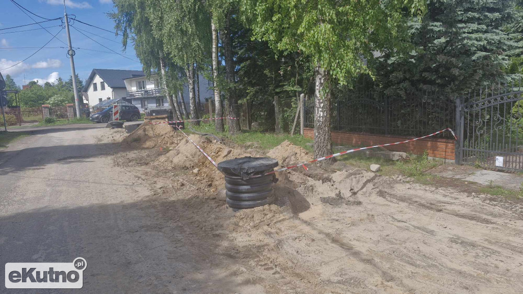 Ulica Kosmonautów w budowie