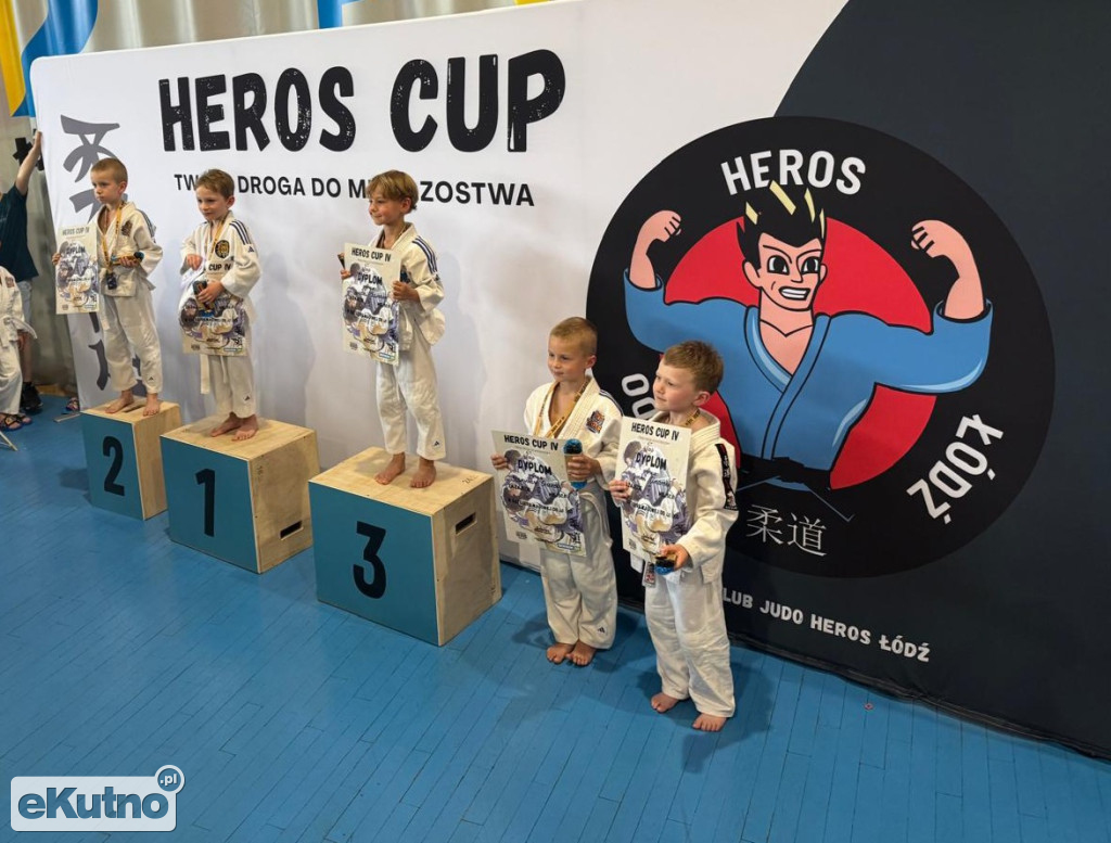 Judocy IPPON MDK Kutno z medalami