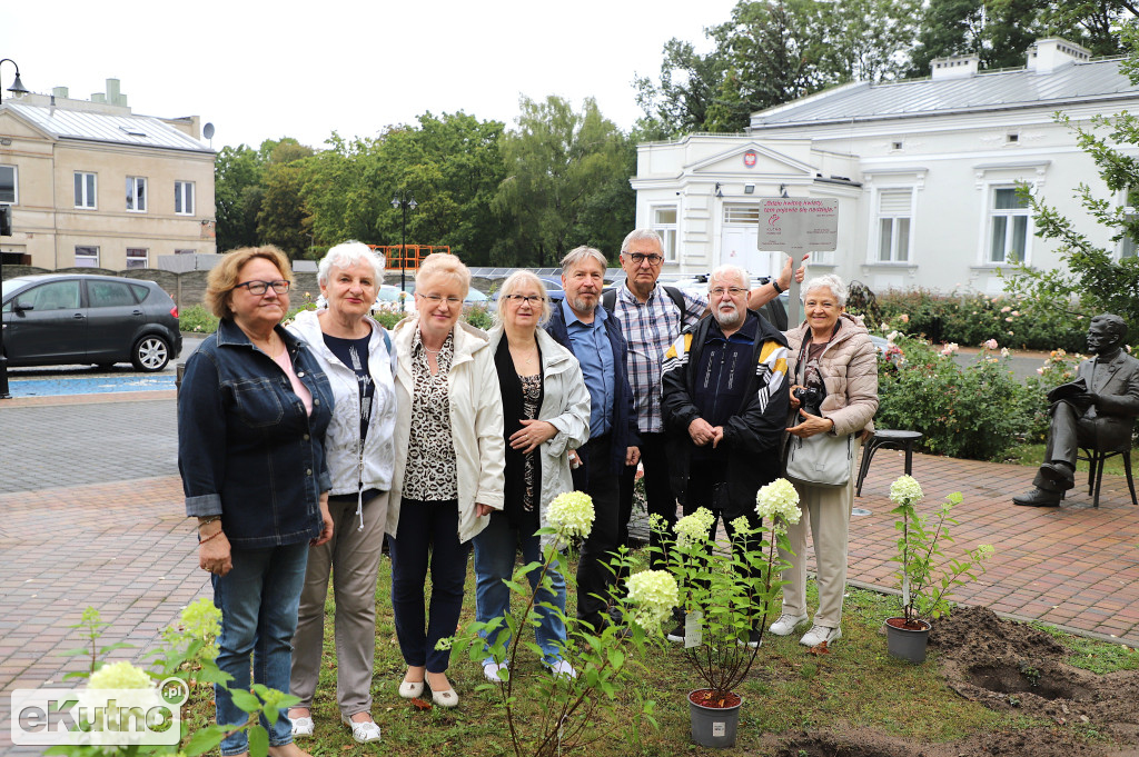Sadzili hortensje przy Willi dr. A. Troczewskiego