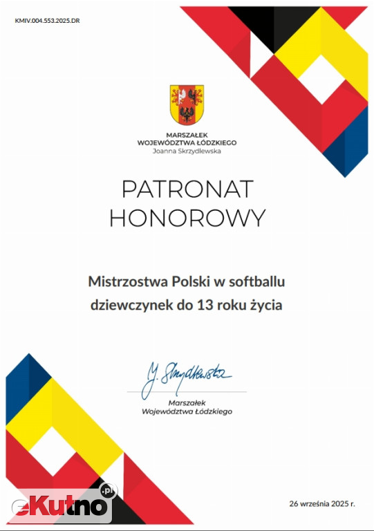 Softballowy Klub Sportowy z Krośniewic Mistrzem Polski