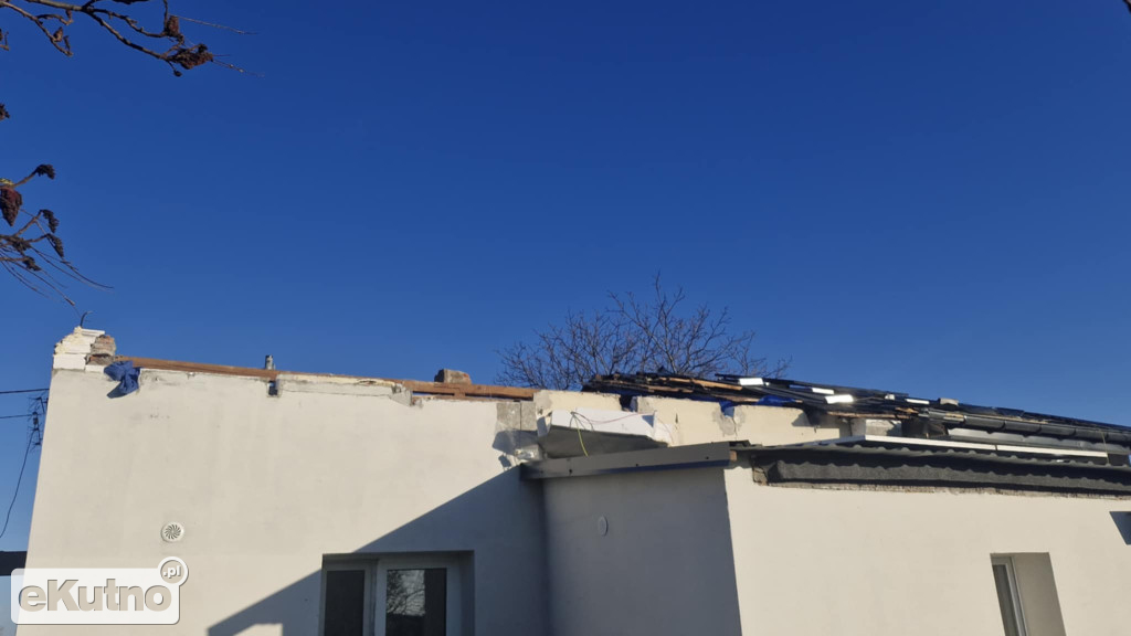 Wichura zniszczyła dach