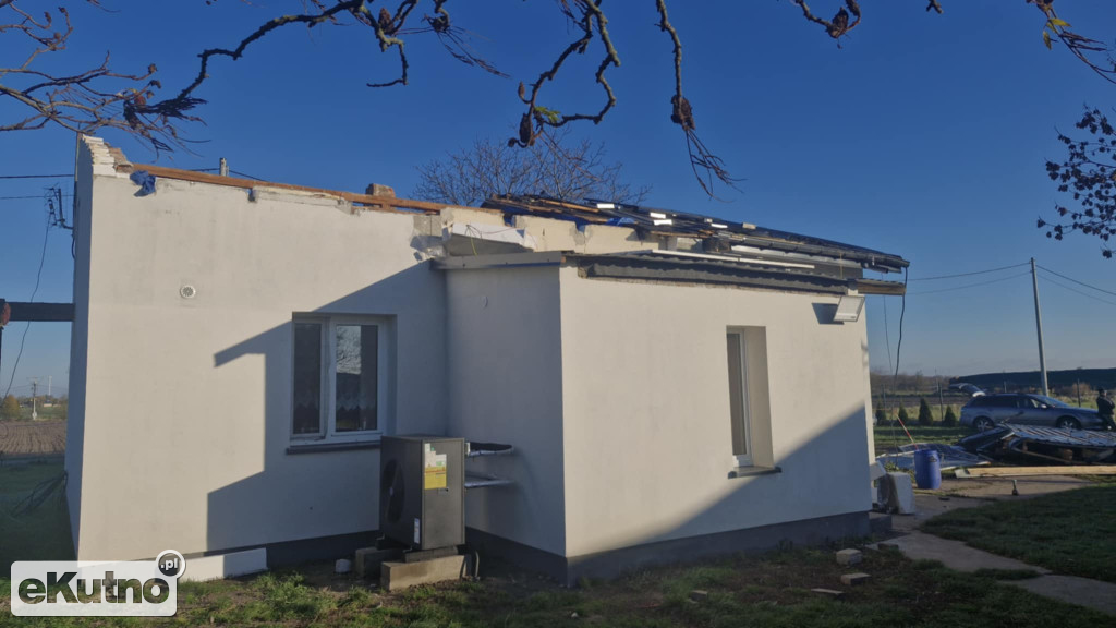 Wichura zniszczyła dach