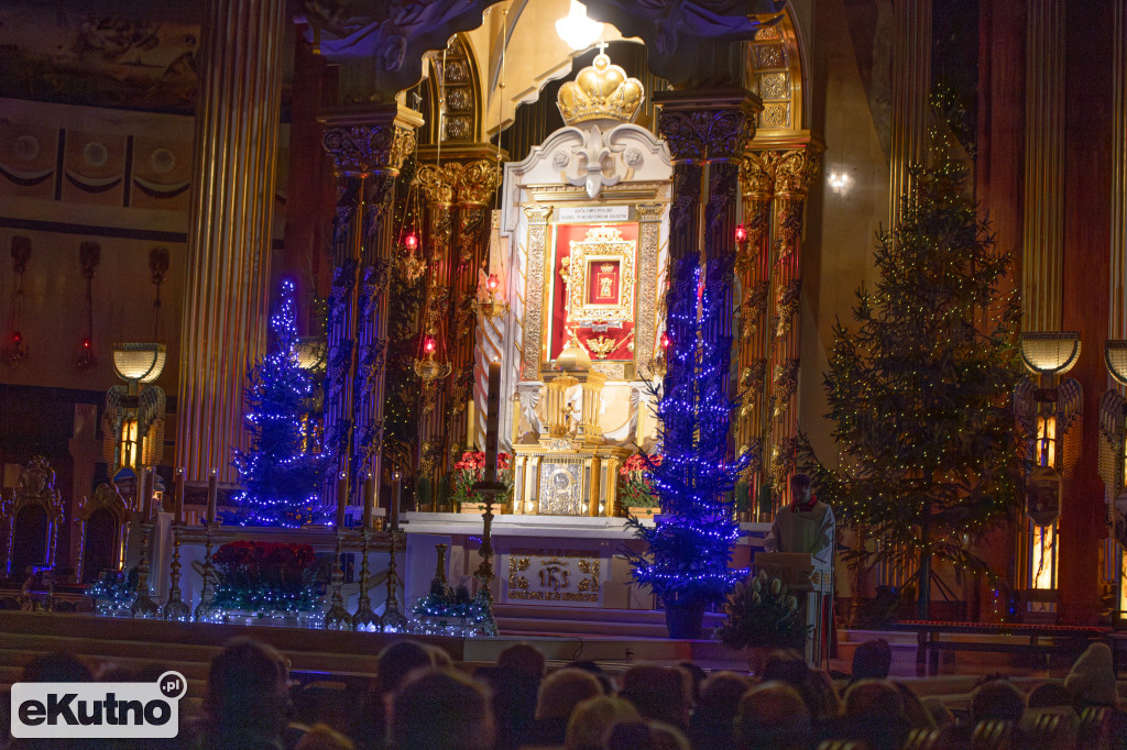 Pasterka w licheńskiej bazylice