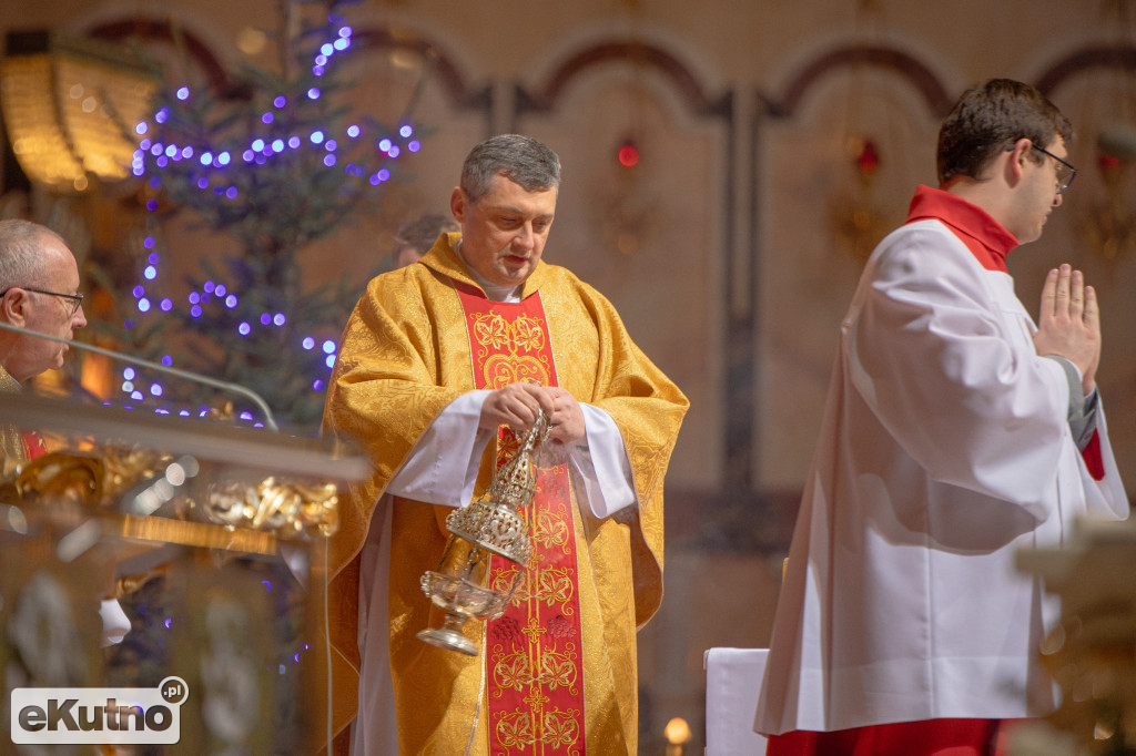 Pasterka w licheńskiej bazylice