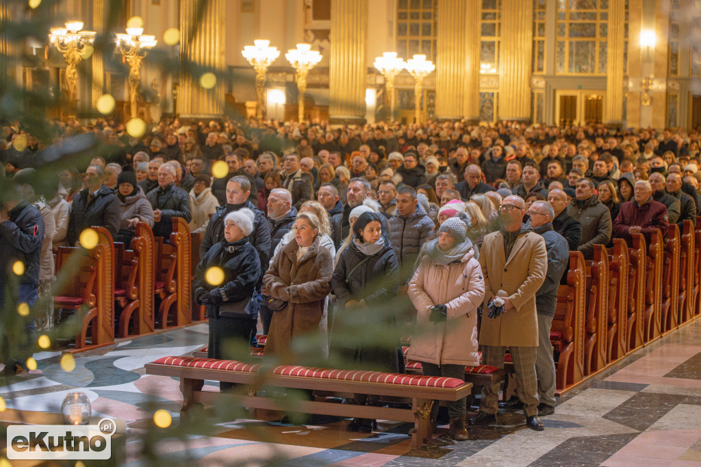 Pasterka w licheńskiej bazylice