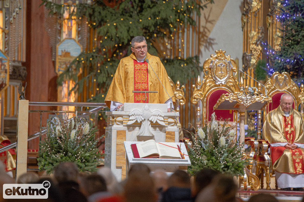 Pasterka w licheńskiej bazylice