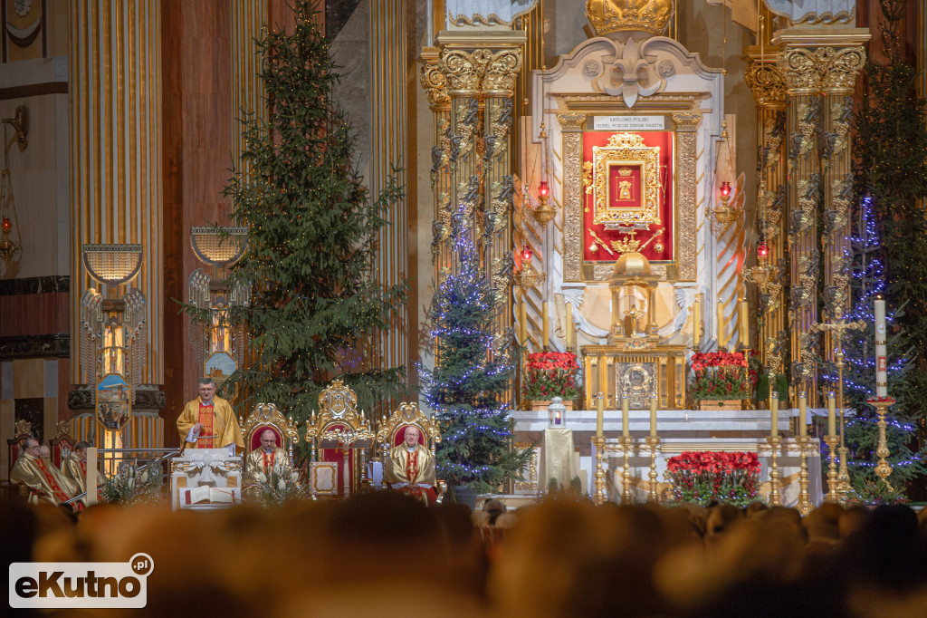 Pasterka w licheńskiej bazylice