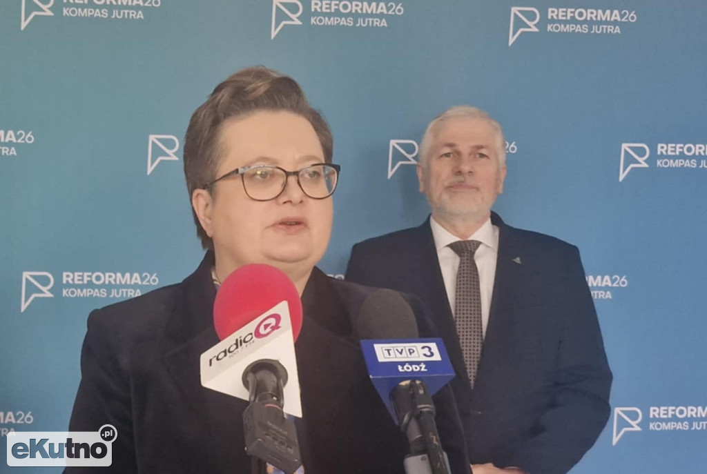 Katarzyna Lubnauer i nauczyciele w Kutnie