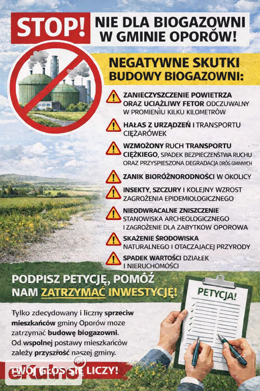 NIE dla biogazowni w Oporowie