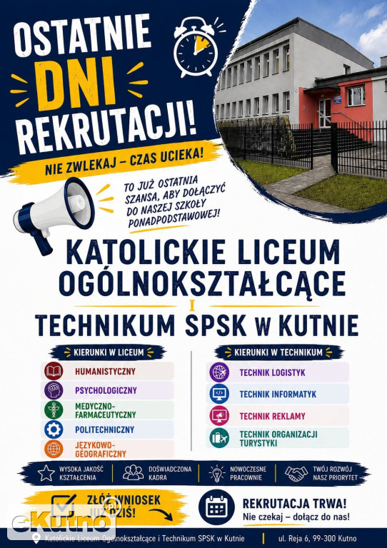 Katolickie Liceum, Technikum otwarte na uczniów