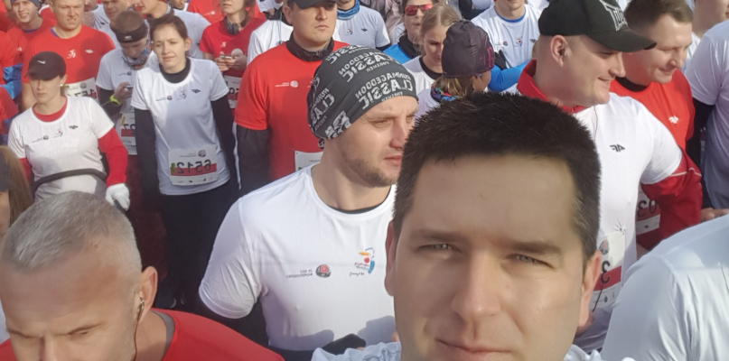 Mieszkańcy powiatu kutnowskiego na 29. Biegu Niepodległości