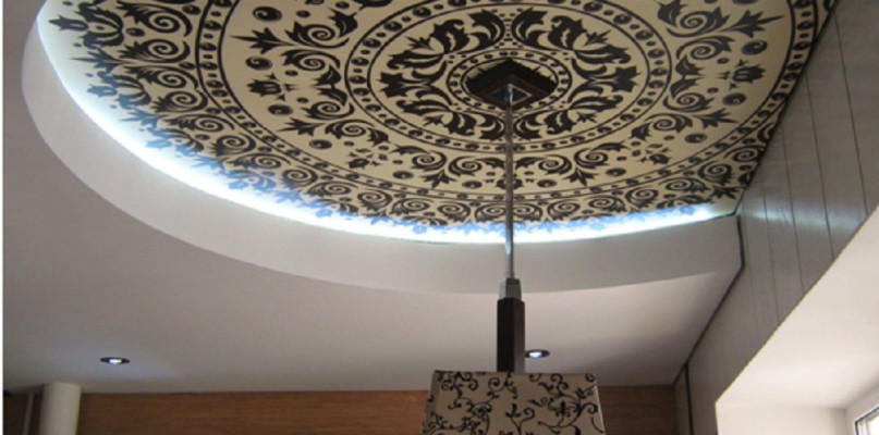 Neutralne wizerunki na sufity napinane 3D