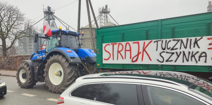 Trwa protest rolników z AgroUnii (Wideo)