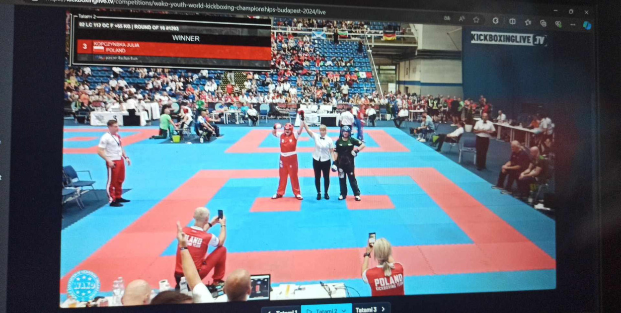 Julka Kopczyńska w finale Mistrzostw Świata w Kickboxingu