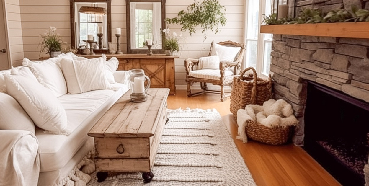 Rustykalny salon – jak stworzyć przytulne i ciepłe wnętrze?