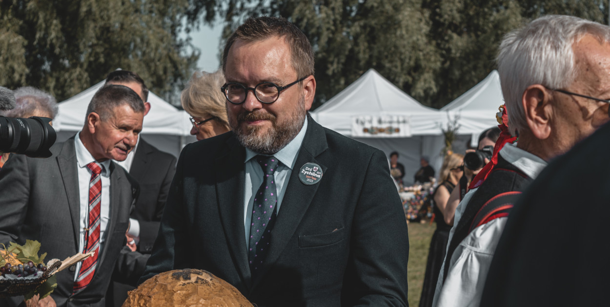 Burmistrz Gminy Żychlin Grzegorz Ambroziak fot. Jan Zachorski