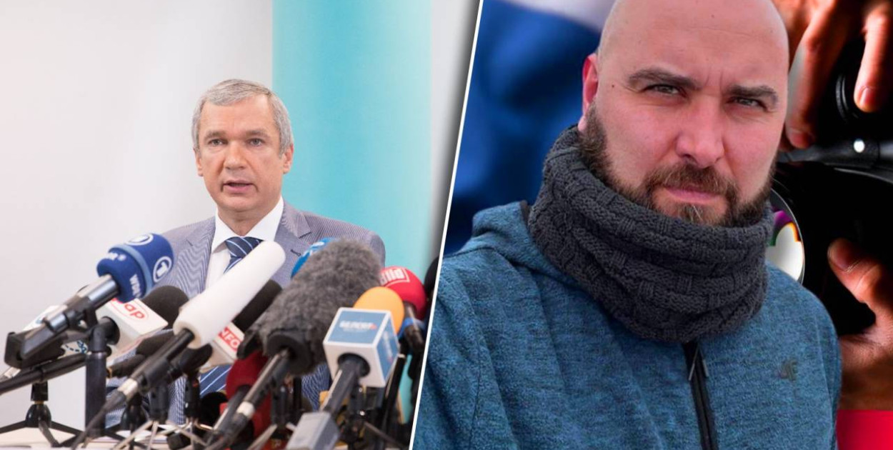 Paweł Łatuszka / Pablo Gonzalez vel Paweł Rubcow fot. po lewej T. Jędrzejowski / Gazeta Polska - po prawej. fot. Twitter; kolaż niezależna.pl