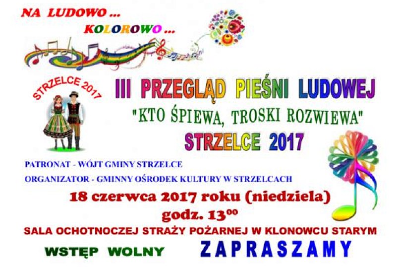 III Przegląd Pieśni Ludowej w Strzelcach