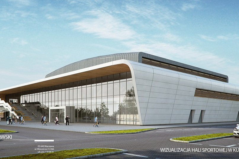 Wizualizacja hali sportowo-widowiskowej