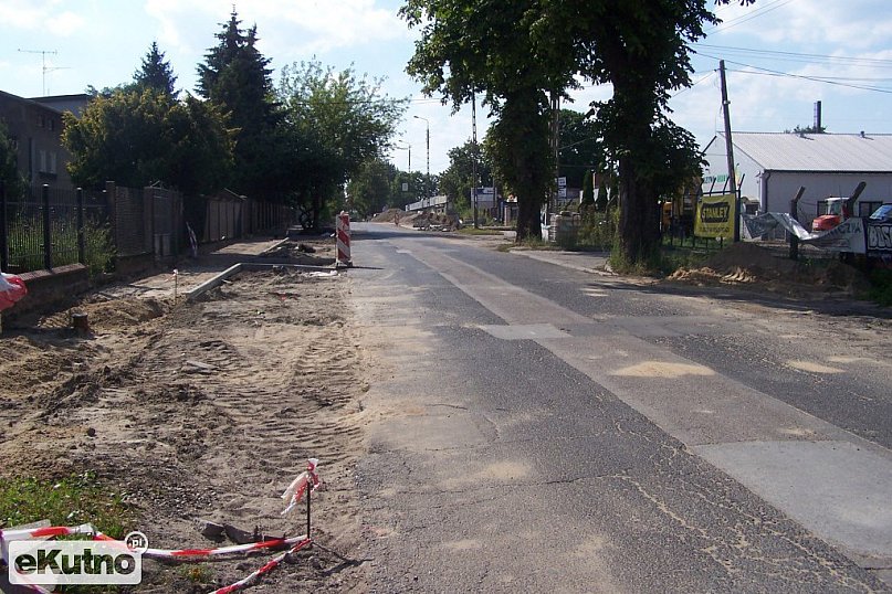 Remont ulicy Chopina w Kutnie
