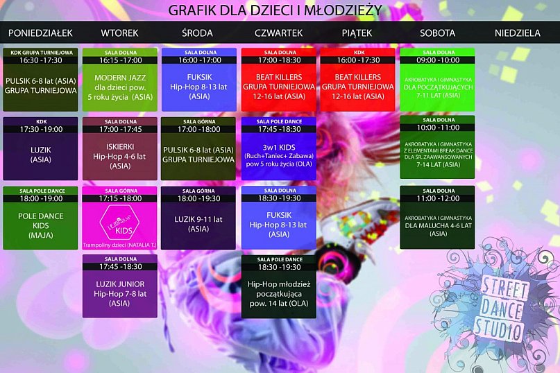 Street Dance Studio we wrześniu