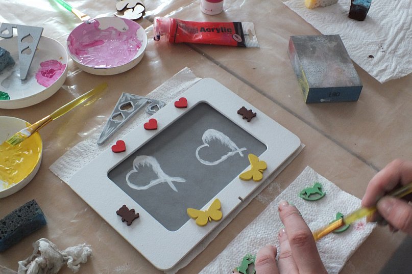 Drewniane ramki w Leszczynku