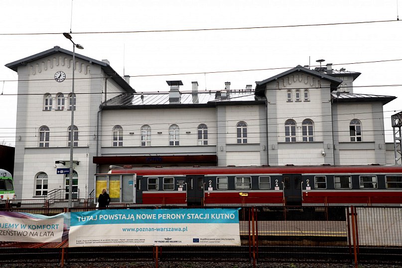 Remont torowiska i dworzec PKP