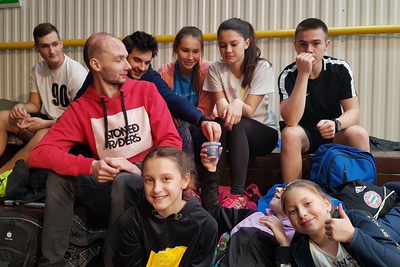 Lekkoatleci na zawodach