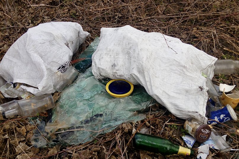 Droga usłana śmieciami