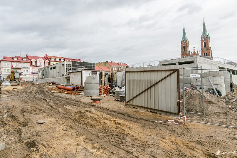 Postęp robót na Pl. Wolności