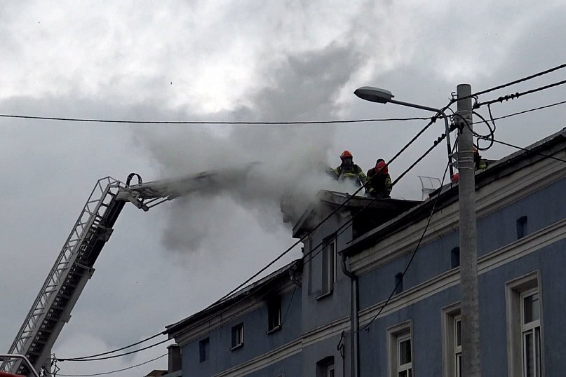 Pożar na poddaszu