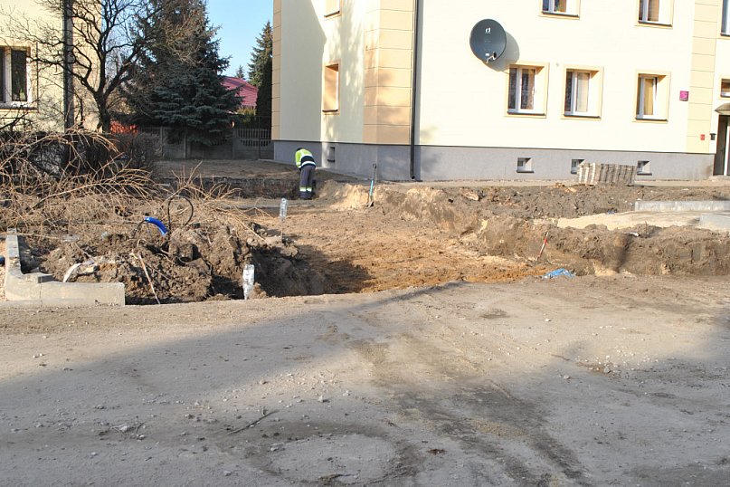 Trwają prace na Wybickiego