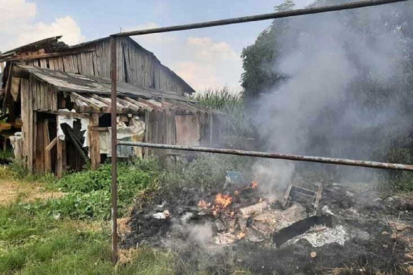 Pożar śmieci w Żychlinie