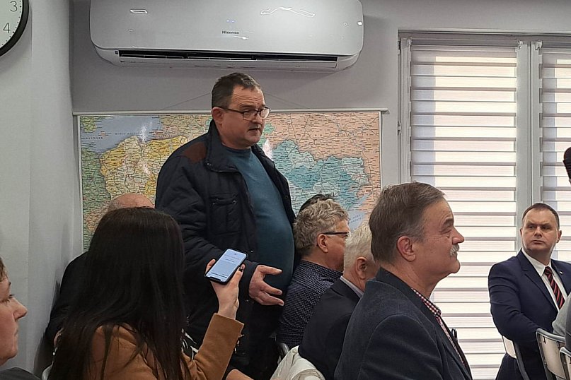 Komisarz Janusz Wojciechowski w Strzelcach