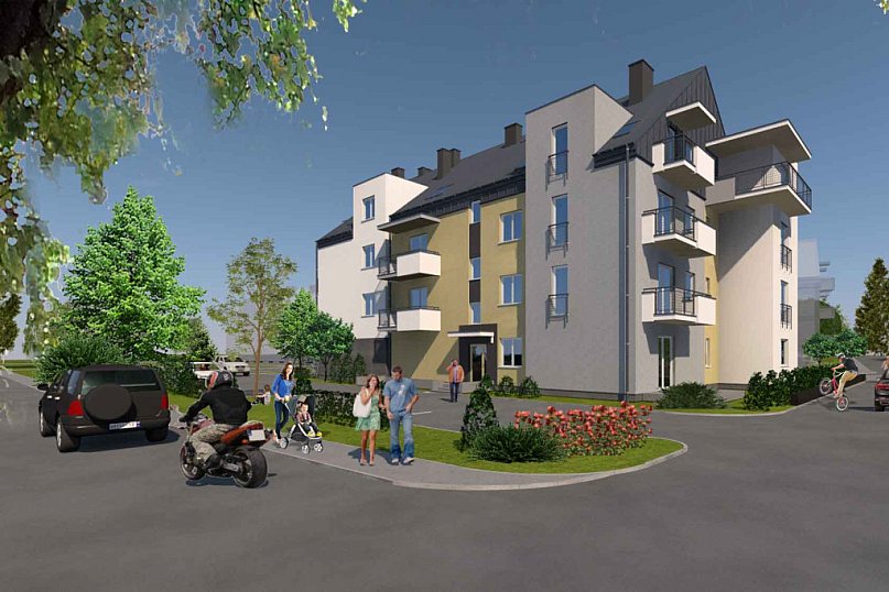 Wizualizacje bloków przy Siemiradzkiego