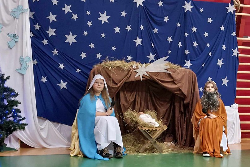 Jasełka w Szkole Podstawowej w Grabowie