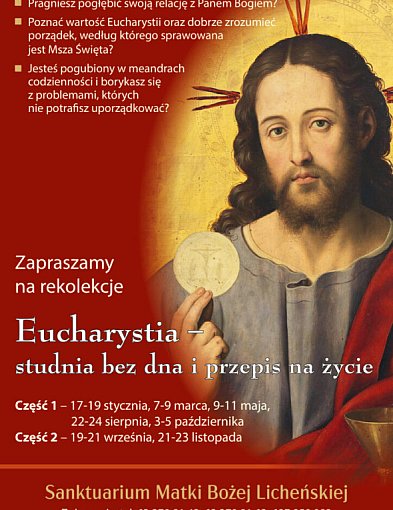 Zaproszenie na rekolekcje Eucharystia - studnia bez dna i przepis na życie-66529