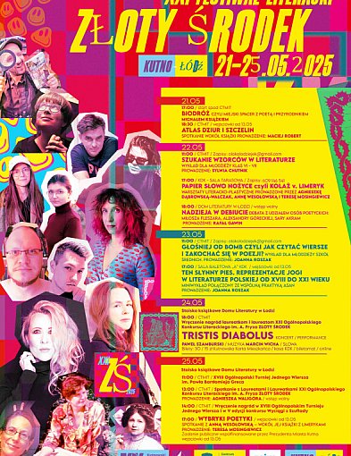  Jest już program XXI Festiwalu Literackiego Złoty Środek 21-25 maja -68209