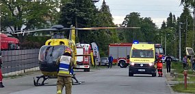 Kutno: Potrącił matkę z dzieckiem. Lądowały śmigłowce