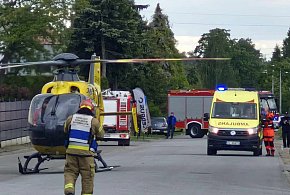 Kutno: Potrącił matkę z dzieckiem. Lądowały śmigłowce LPR-68365