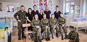Żołnierze ratownicy 9ŁBOT na ćwiczeniach w akademii