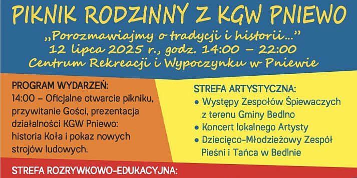 Koło Gospodyń Wiejskich w Pniewie zaprasza w sobotę na Piknik Rodzinny!
