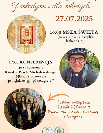 Msza św. Z młodymi i dla młodych. Konferencja pt. Jak odnaleźć szczęście?-69699