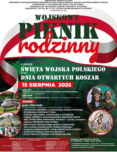 Wojskowy Piknik Rodzinny w Kutnie w połowie sierpnia. Pokazy militarne, strażackie-69893