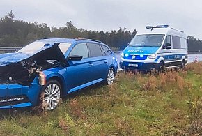 Kolizja na A1. Kierujący Skodą nie dostosował prędkości -70725