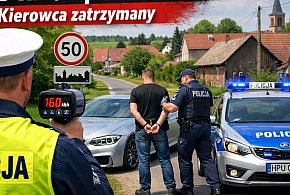 Pruł 160 km/h przez Nową Wieś! Bandyta drogowy zatrzymany